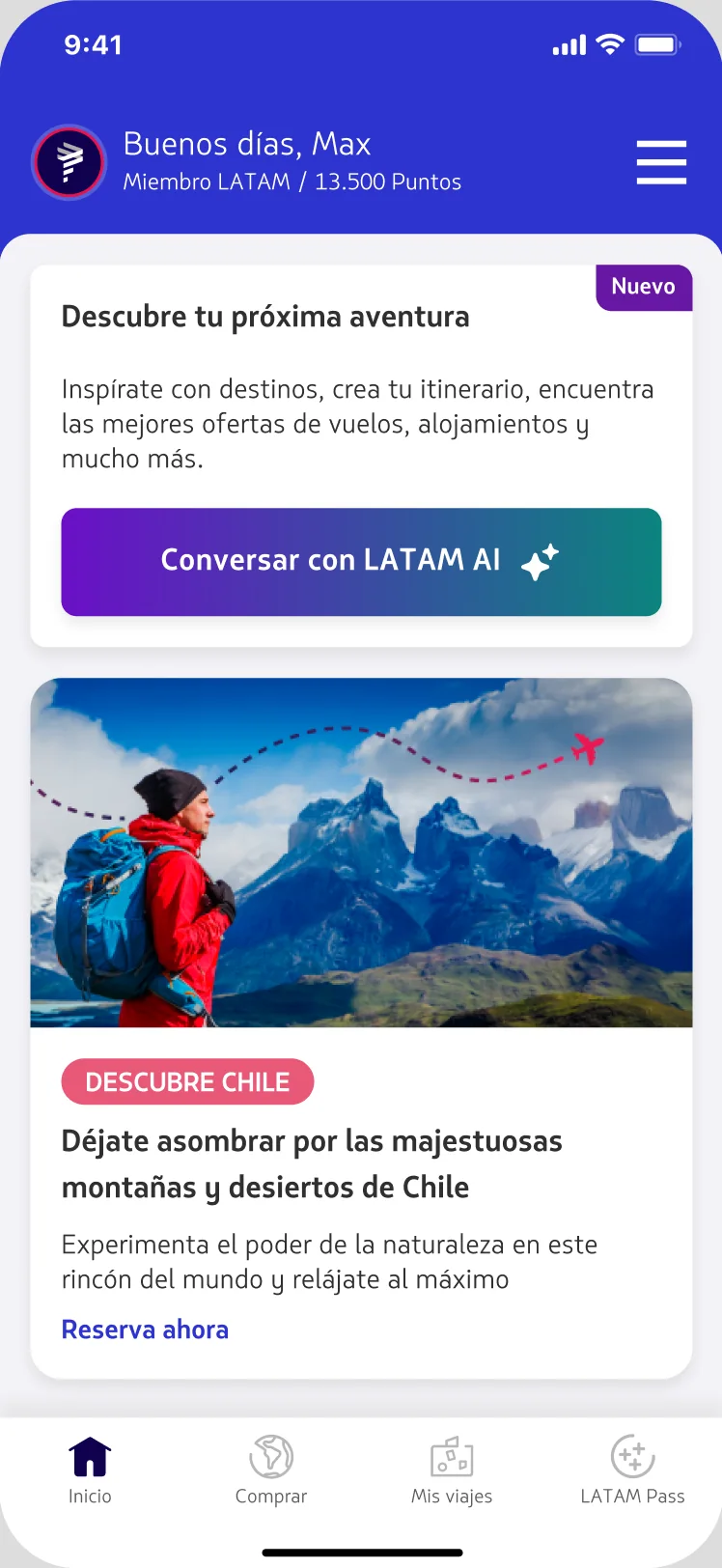 Redesigned Concierge card on Home — new title, sharper description and conversational CTA